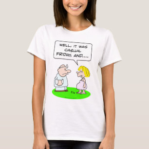 Camiseta paciente viernes casual embarazada del médico