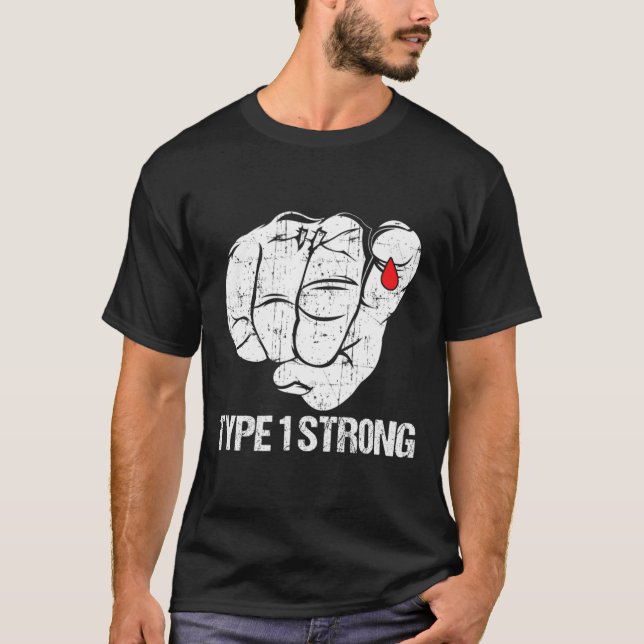 Camiseta Pacientes con diabetes Tipo de diabetes (Anverso)