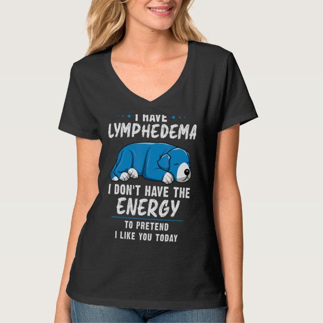 Camiseta Pacientes con linfedema de linfedema de guerrero l (Anverso)