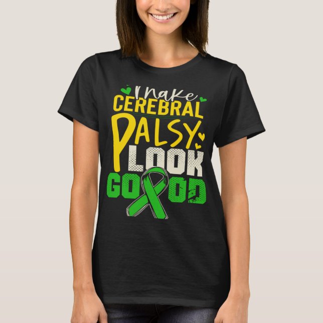 Camiseta Pacientes con parálisis cerebral Sobreviviente CP (Anverso)