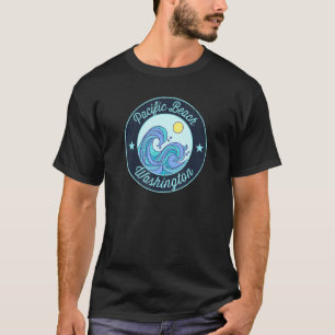 Camiseta Pacific Beach Wa Washington Souvenir Nautical Surf