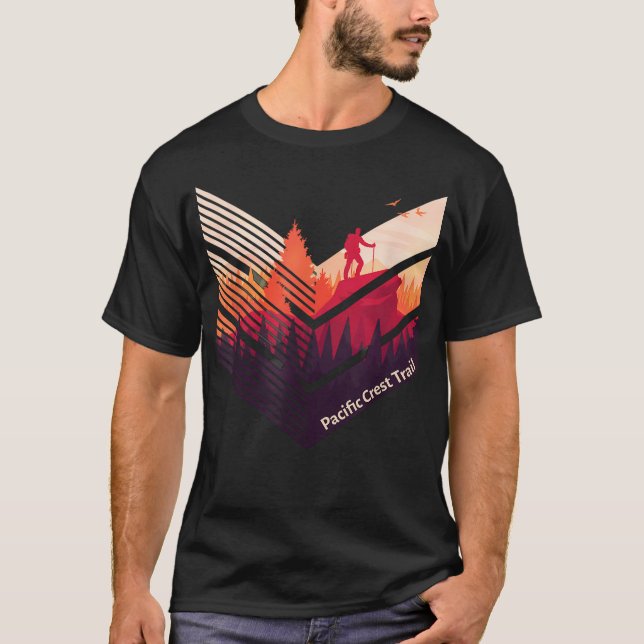 Camiseta Pacific Crest Trail Mochila Militar (Anverso)