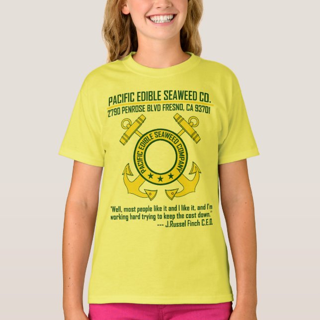 Camiseta Pacific Edible Seaweed Company - Fresno, CA (Anverso)