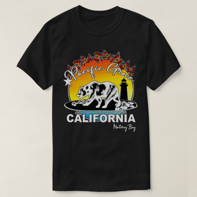 Camiseta Pacific Grove California Monterey Bay Souvenir (Diseño del anverso)