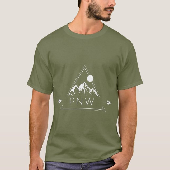 Camiseta Pacific    NorthwestCool PNW para Hombres Mujeres (Anverso)