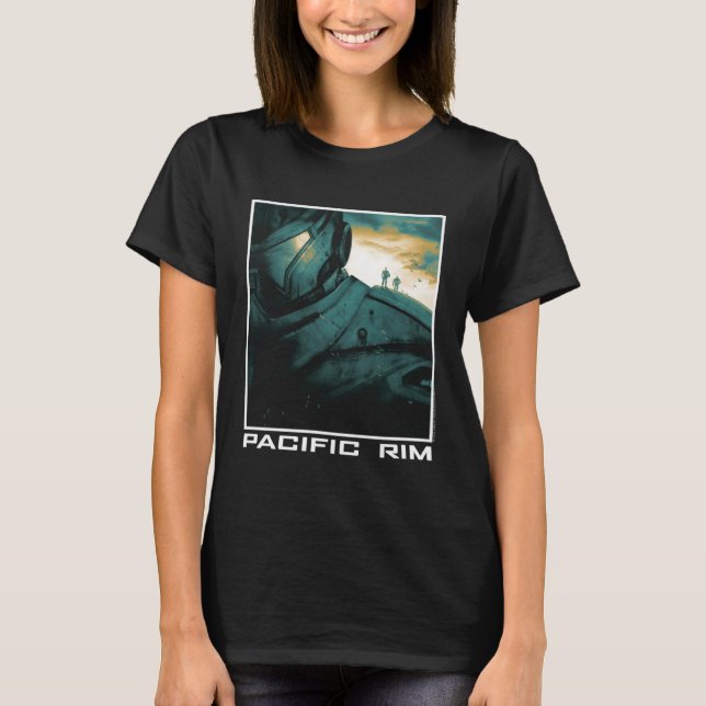 Camiseta Pacific Rim Gold & Blue Poster (Anverso)