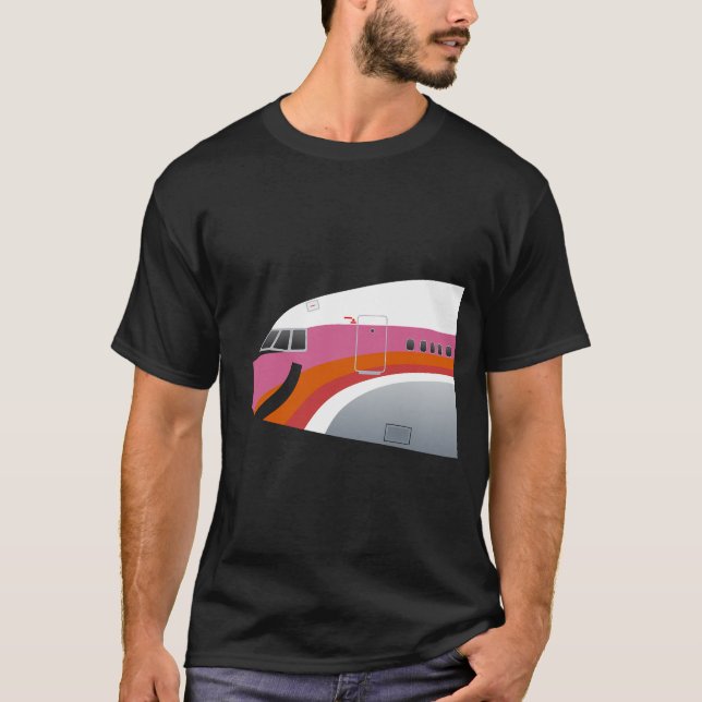 Camiseta Pacific Southwest Airlines Lockheed L-1011 Tristar (Anverso)