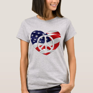 Camiseta "PACÍFICA DE CORAZÓN PATRIOTA"