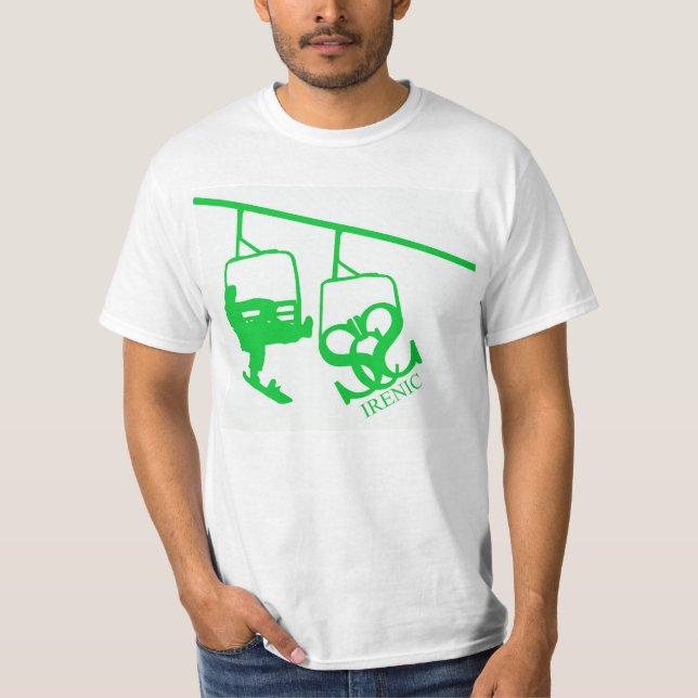 Camiseta pacífica de la vida del esquí (Anverso)