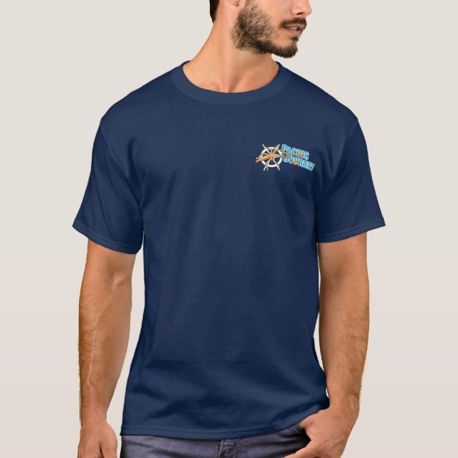 Camiseta pacífica del equipo del viaje (Anverso)