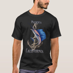 Camiseta Pacifica Pesca Marlin Ocean del pez espada de Cali