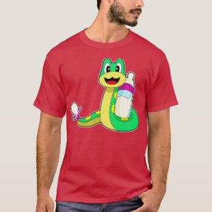 Camiseta Pacificador de botella de bebe de serpiente
