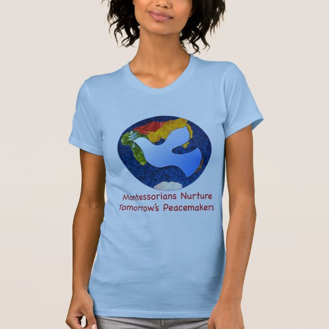Camiseta Pacificadores de mañana de Montessorians Nuture (Anverso)