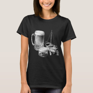 Camiseta Pacifisht Pacifista Pesca Atardecer Divertido Pe