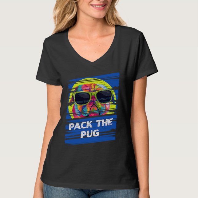 Camiseta Pack the Pug  Animal Pun Humor Animal Meme (Anverso)