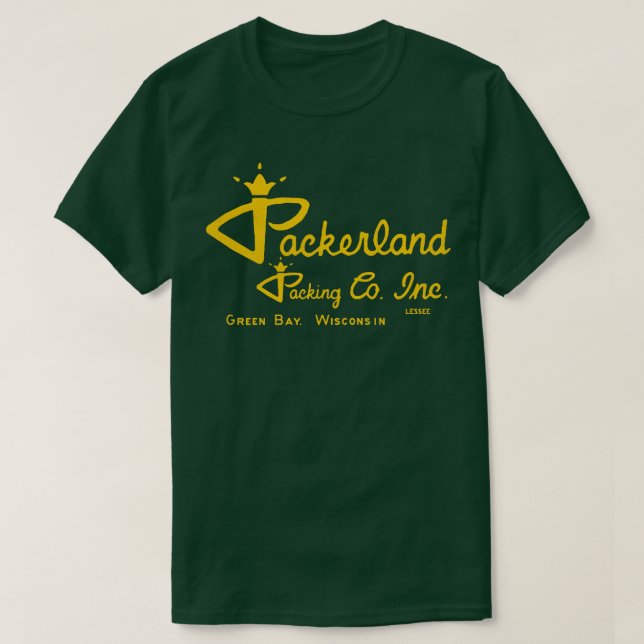 Camiseta Packerland Packing CoGreen Bay WI (Diseño del anverso)