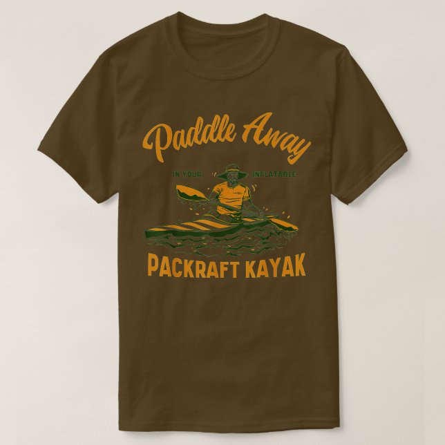 Camiseta Packraft-Boat Rafting-Kayak Kayaking paddle Packra (Diseño del anverso)