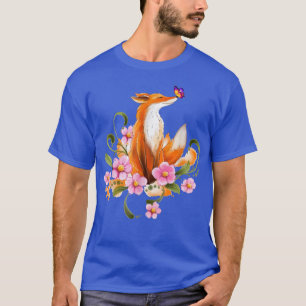 Camiseta Paco japonés Fo Cherry Blossom Flor Watercolorido