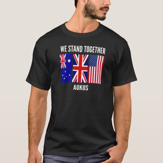 Camiseta Pacto Trilateral de Seguridad de Aukus (Anverso)