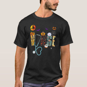 Camiseta Pacu Halloween Enfermera de Enfermería Rn Health W