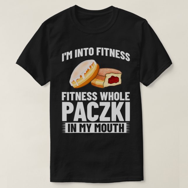 Camiseta Paczki Polaco Donut Polonia postre2  (Diseño del anverso)