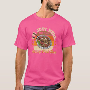 Camiseta Pad cocina del camarón thai shrimp, cocina naciona