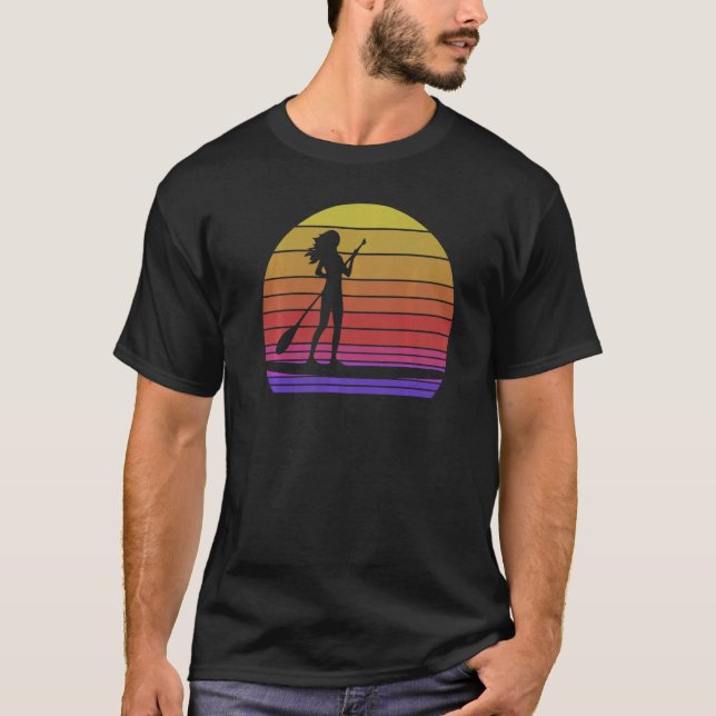 Camiseta Paddle Boarding Retro  Women Paddle Boarding Love  (Anverso)