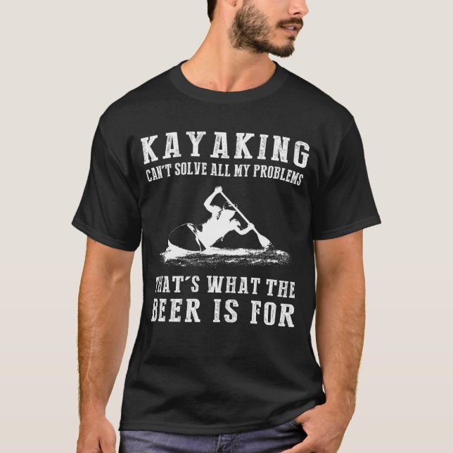 Camiseta Paddle, Chuckle, Unwind: Límites de Kayakings, Cer (Anverso)