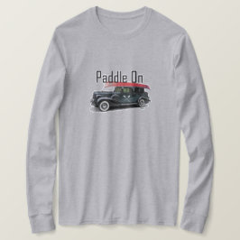 Camiseta Paddle En Diseño De Coche Clásico - T De Manga Lar
