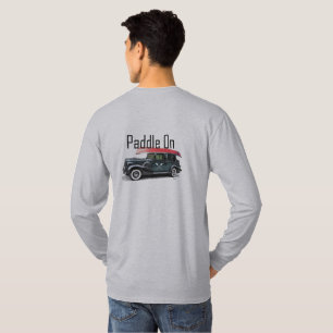 Camiseta Paddle En Diseño De Coche Clásico - T De Manga Lar