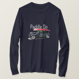 Camiseta Paddle En Diseño De Coche Clásico - T De Manga Lar