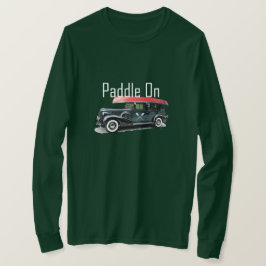 Camiseta Paddle En Diseño De Coche Clásico - T De Manga Lar