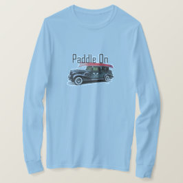 Camiseta Paddle En Diseño De Coche Clásico - T De Manga Lar