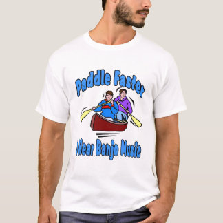 Camiseta Paddle más rápido escucho música banjo