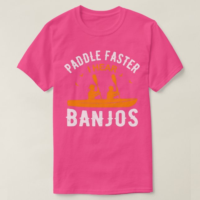Camiseta Paddle más rápido oigo Banjos Vintage (Diseño del anverso)