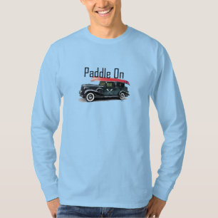 Camiseta Paddle on Classic Car Design - Sl largo básico par