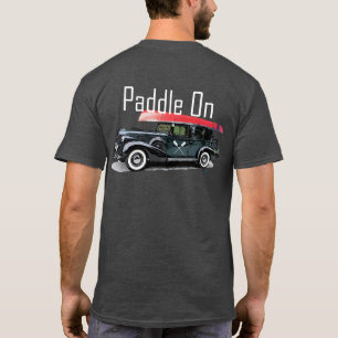 Camiseta Paddle on Classic Car Design - T oscuro básico par