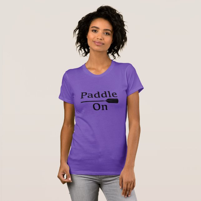 Camiseta Paddle On Design - Bella Canvas Fine Je para mujer (Anverso completo)