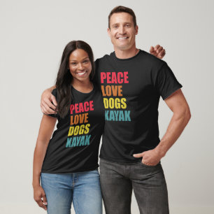 Camiseta Paddle Peace Dogs Kayaking & Mascotas