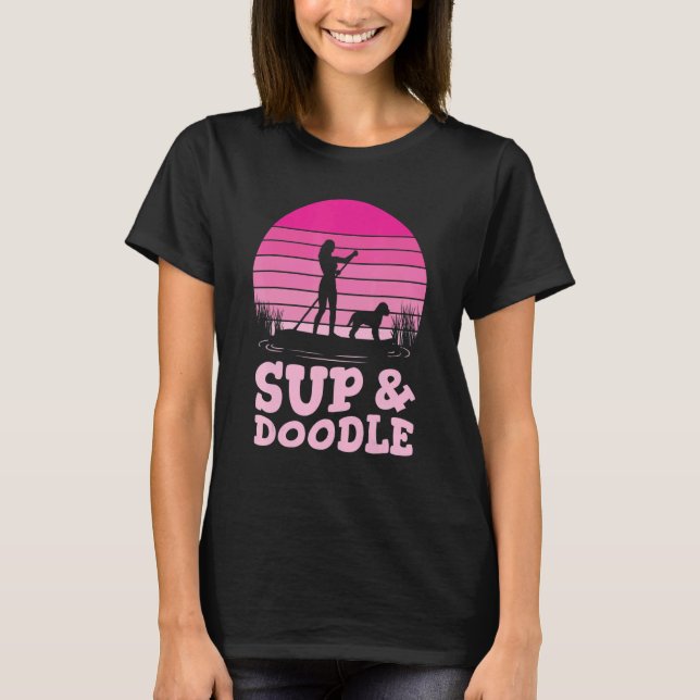Camiseta Paddleboarding Dog SUP & Doodle (Anverso)