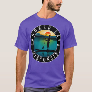 Camiseta Paddleboarding en el Lago Crocido Wisconsin