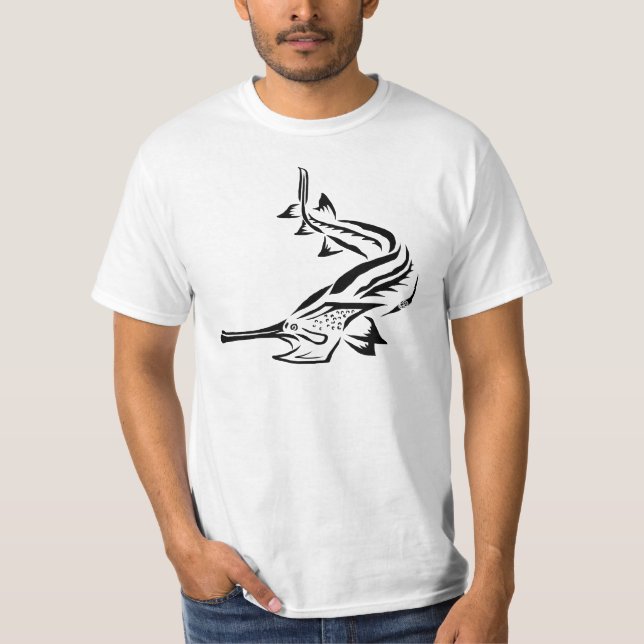 Camiseta Paddlefish y Rostrum tribales (Anverso)