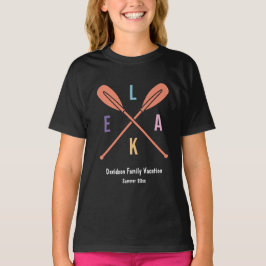 Camiseta Paddles de laca de verano que coinciden con niños 