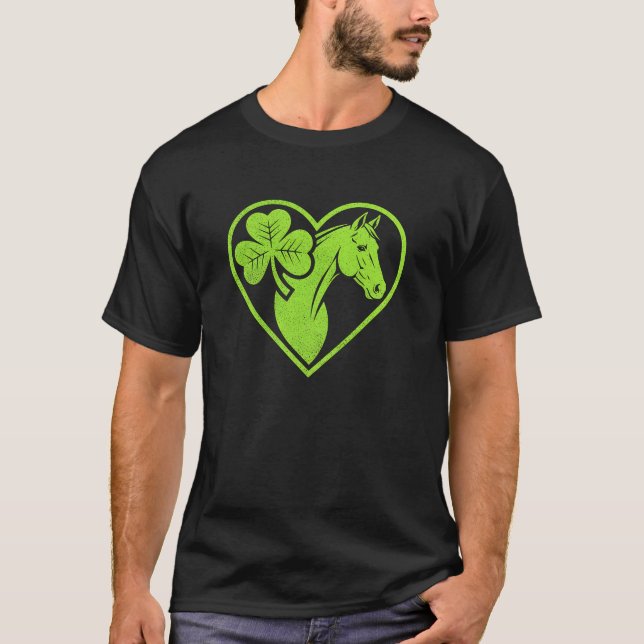 Camiseta Paddy’s Gallop Lucky Clover Heart (Anverso)