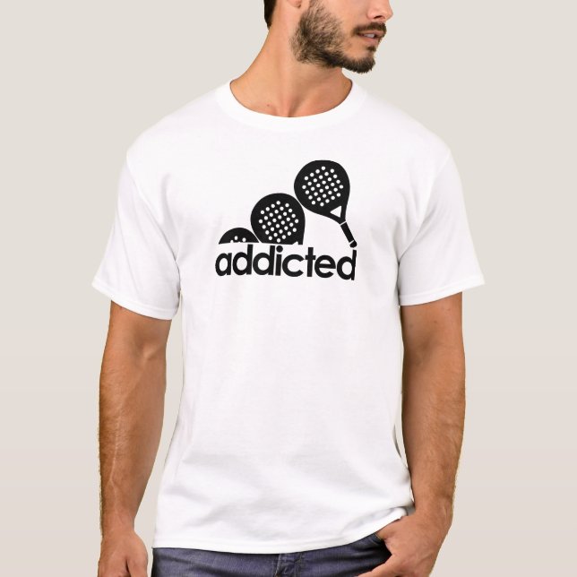 Camiseta Padel Addicted – Funny Sports Fan (Anverso)