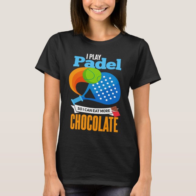 Camiseta Padel Chocolate Padeliste Padel Player (Anverso)