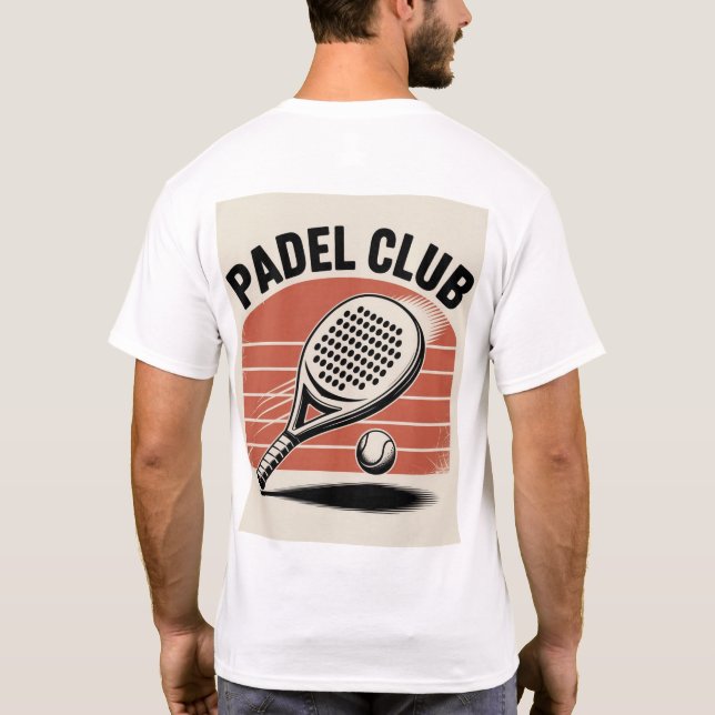 Camiseta Padel club, Padel Tennis T-Shirt (Reverso)