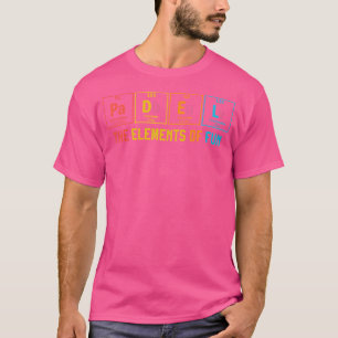 Camiseta Padel Los Elementos De La Mesa Periódica Divertida