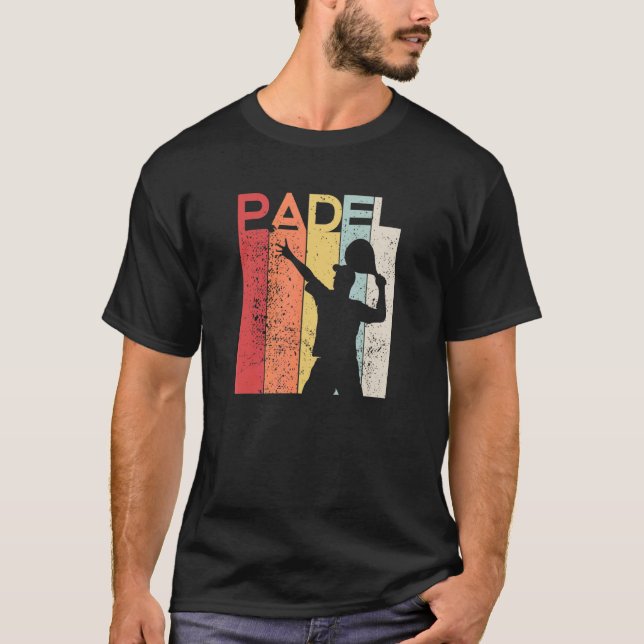 Camiseta Padel Man Padel Racquet Retro (Anverso)
