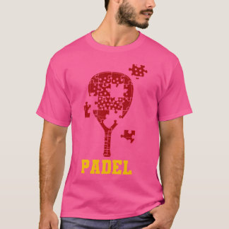 Camiseta Padel Paddle Tennis Paddel Racquet Ball Puzzle